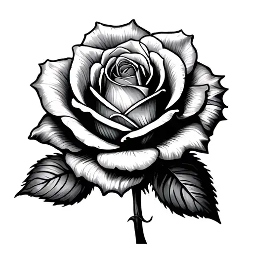 A Rose And A Flower Button