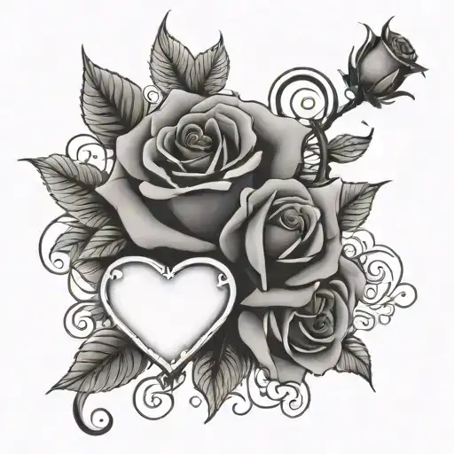 Stars And Roses Blooming Flowers That Says Love And Faith