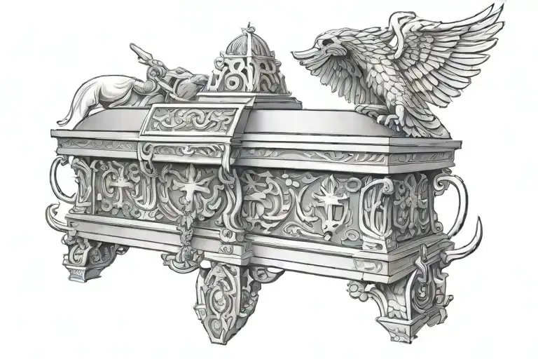 Ark Of The Covenant With Jesus As The High Priest And King