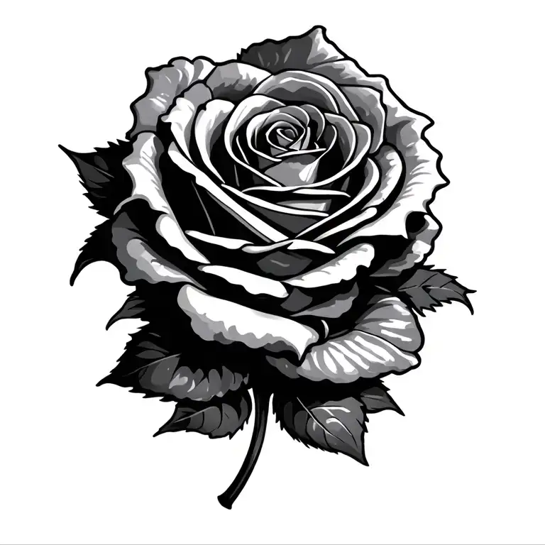 2 Rose Banner Wrapped