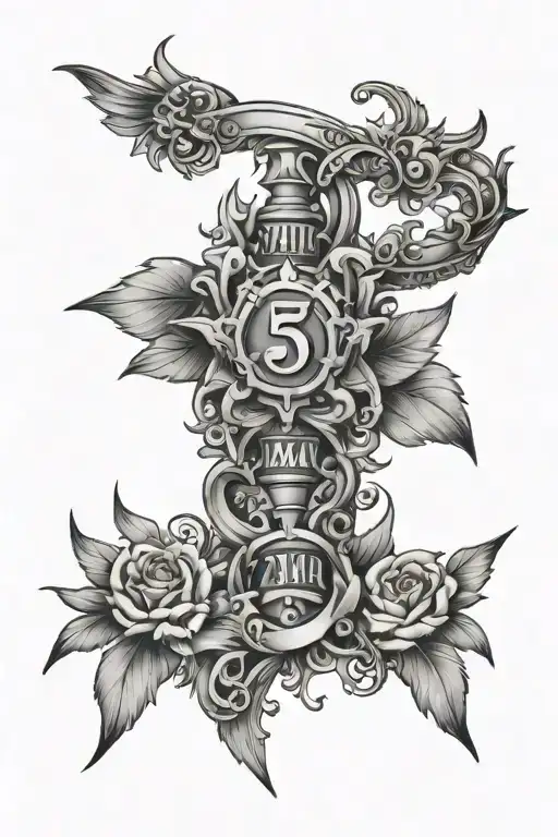 Tattoo For Spinal With Zhavia Name On The Middle Part