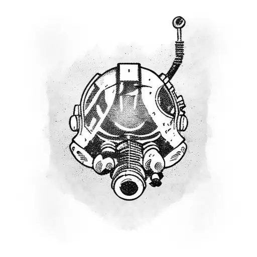 Merge Elements Of Fallout And History In A Black-grey Style