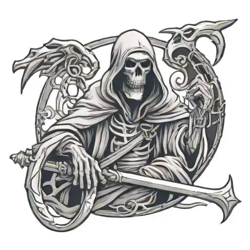 Grim Reaper With Gs 13 Chain