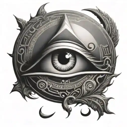 Eye Of Horus Sharingan Eye Surrounded By Moon