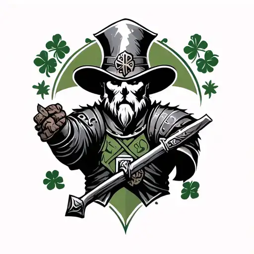 Irish Themed Minimal Warrior