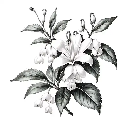 Lily Of The Valley And Hawthorn