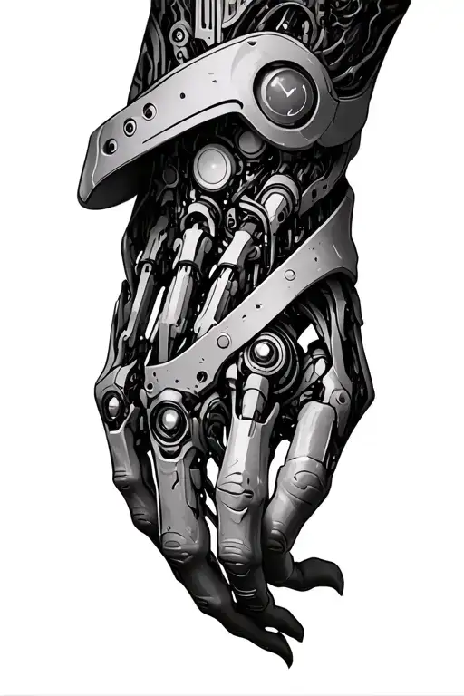 Biomech Bionic Cyborg Arm
