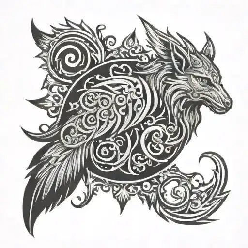 An Obscure Symbol Of The Night In Nordic Style