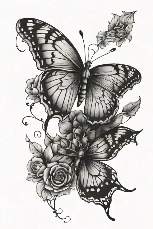 Butterfly Mixed With Spider