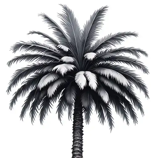 Plastic Palm Tree