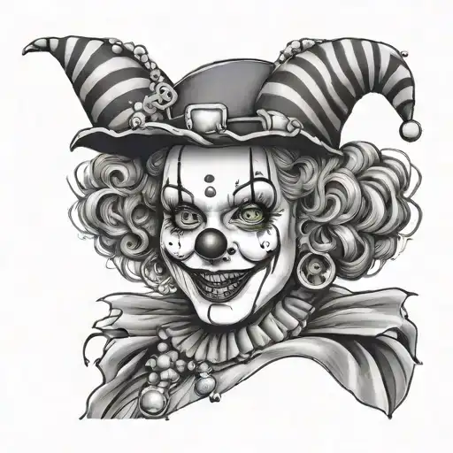 Busty Female Clown