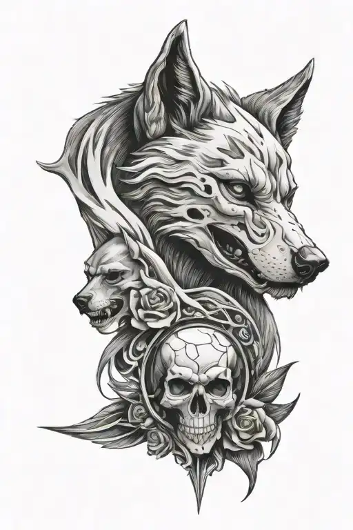 Skull Wolf Time