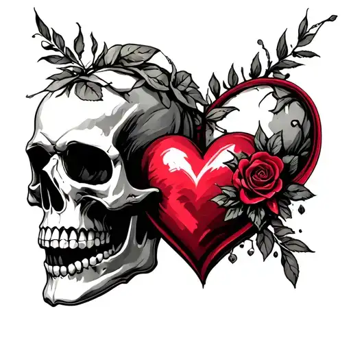 Skull And Heart Made