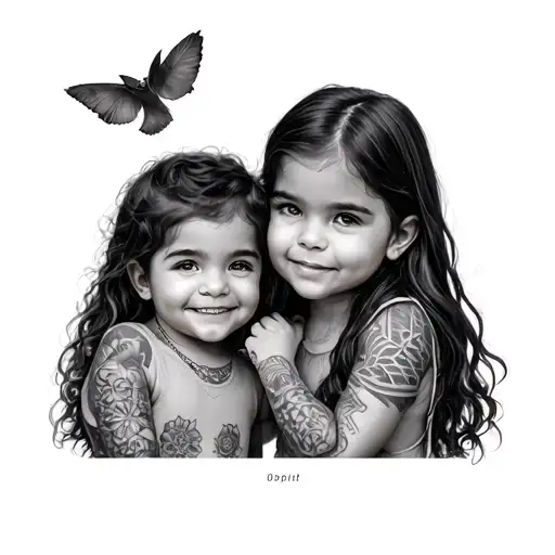 Asl And Two Kids Hand