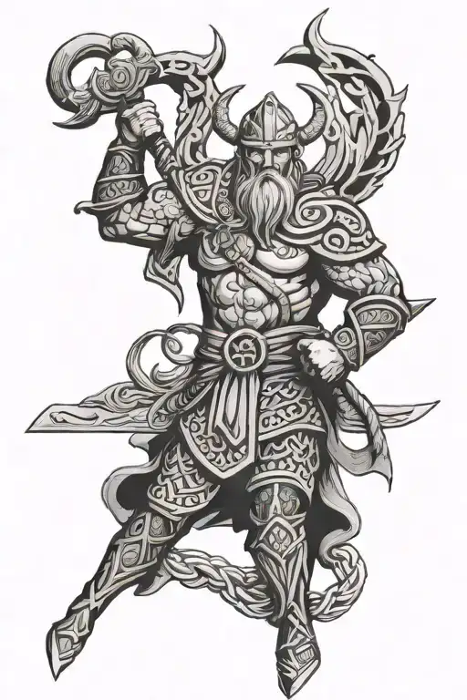 Nordic Knot Viking Warrior