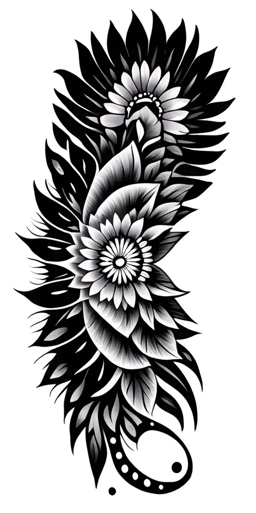 Mandala Design Incorporating Elements