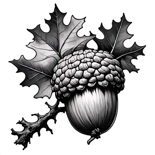 Oak Tree Amber Acorn