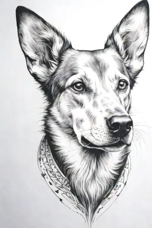 The Dog Is Radiating Light