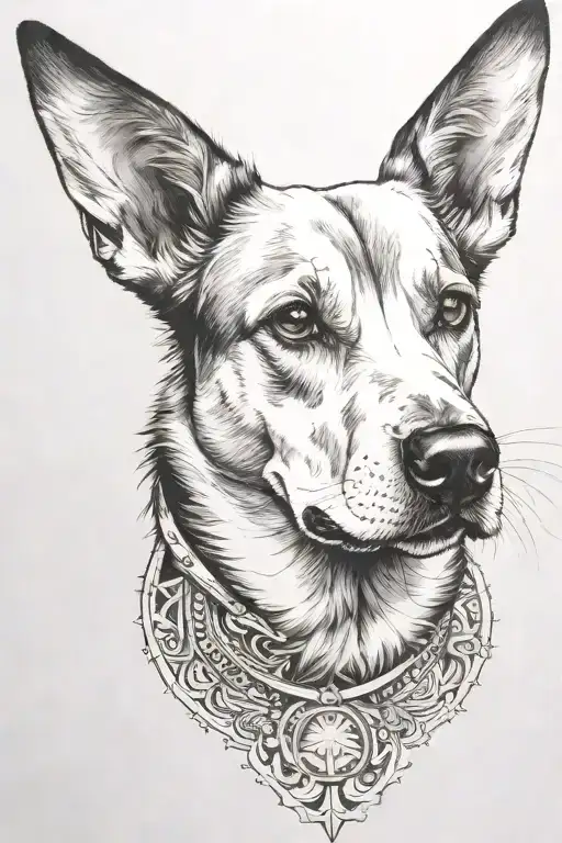 The Dog Has A Halo Like A Saint