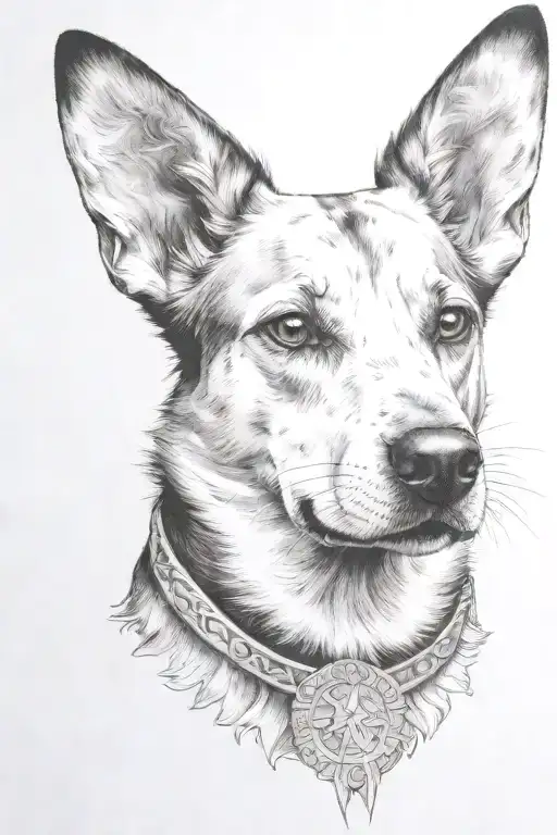 The Dog Has A Halo Like A Saint