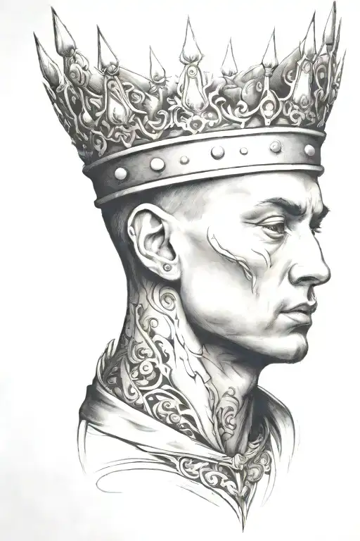 Add A Crown On The Top Of The Head