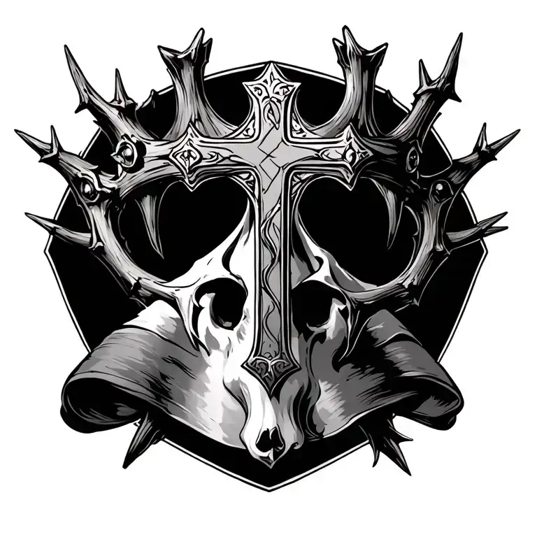 Cross And Thorn Crown