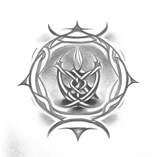 A Triskele Symbol Hand