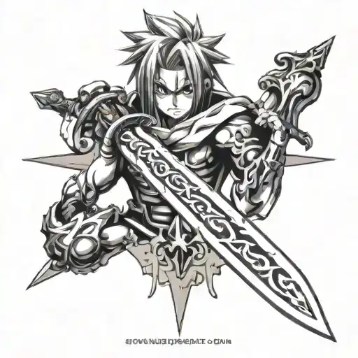 The Sword From Rave Master Manga Inspired