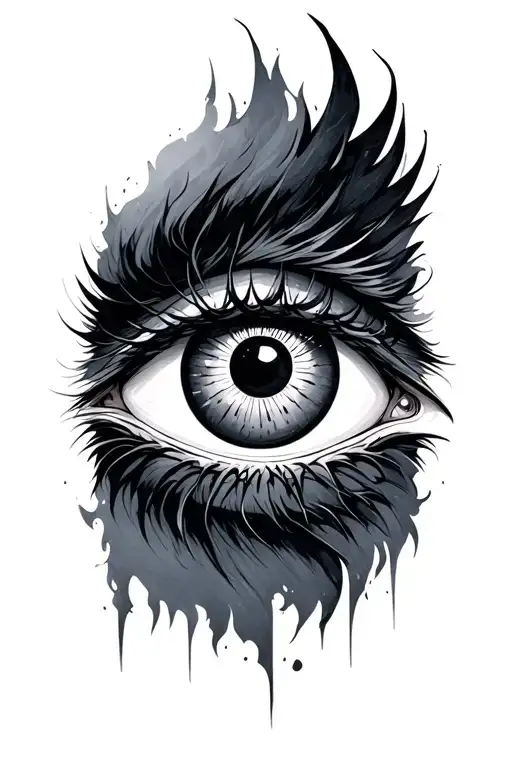 Sharingan Eye With Raven