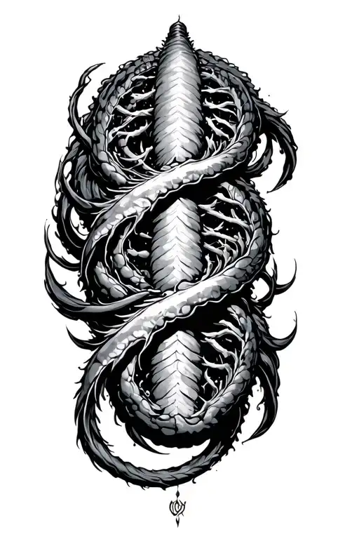 Marine Core Symbolizing The Interconnectedness