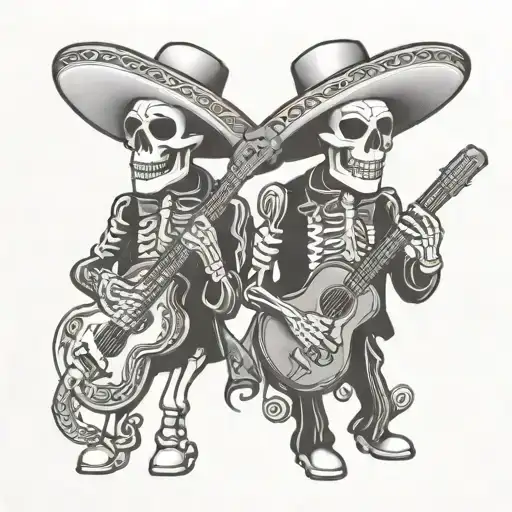 Skeleton Mariachi Band