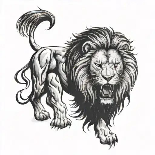 Lion Roaring