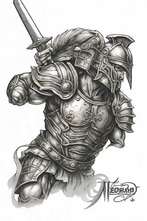 Neotradi Tattoo Roman Gladiator