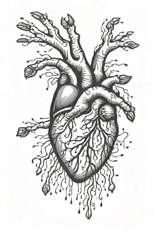 Heartbeat Line With Baby Handprints Forming