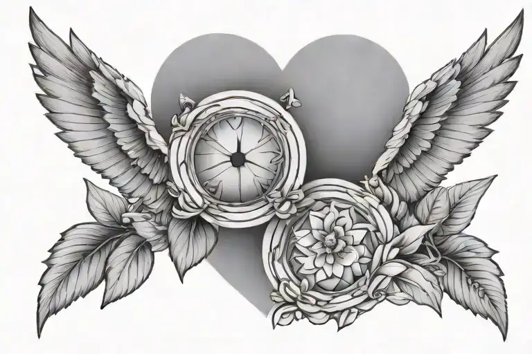 Minimalist Tattoo For A Dad And Daughter