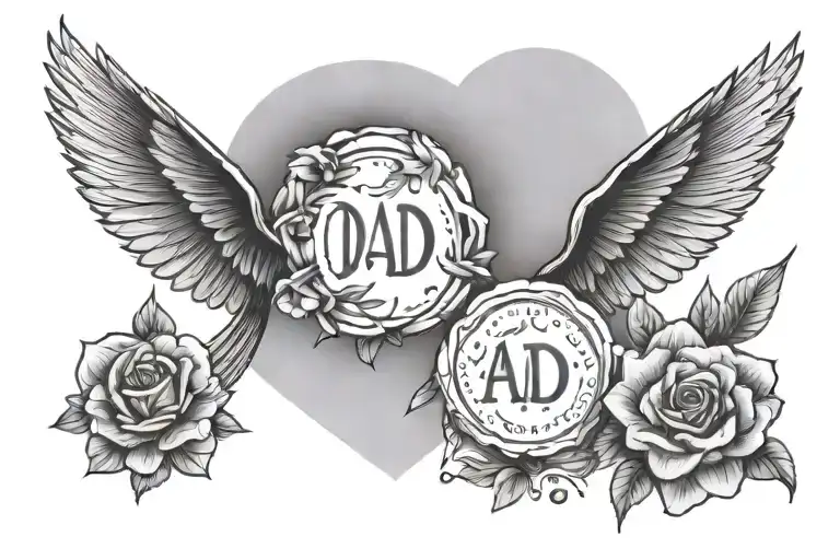 Minimalist Tattoo For A Dad And Daughter Tattoo Small And Cute With A Few Words