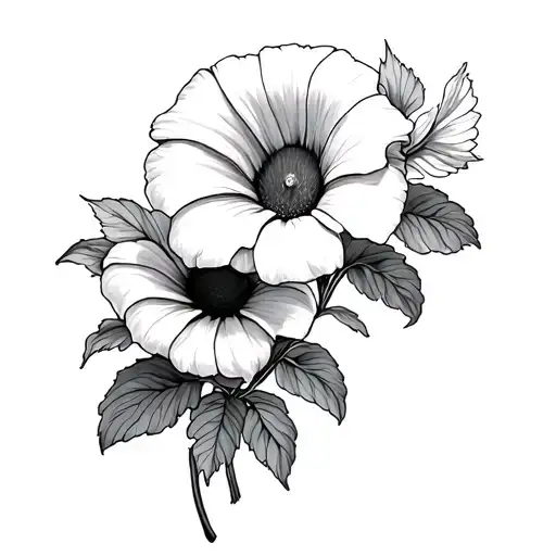 Daisy And Morning Glory