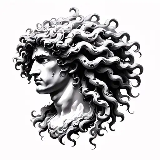 Medusa Head Zeus Head Olimpo