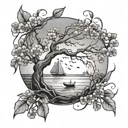 Ocean As A Cherry Tree