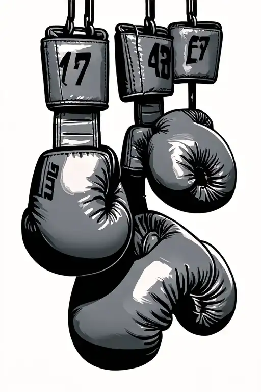 Boxing Gloves Hanging Date Of Start Boxing