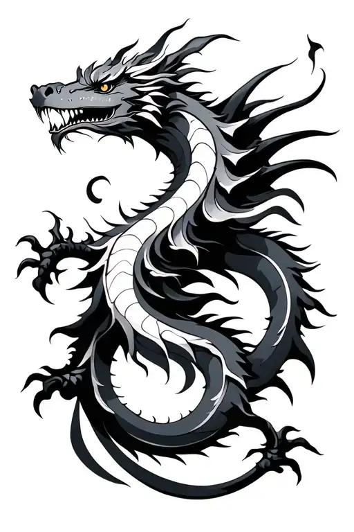 Minimal Tribal Dragon