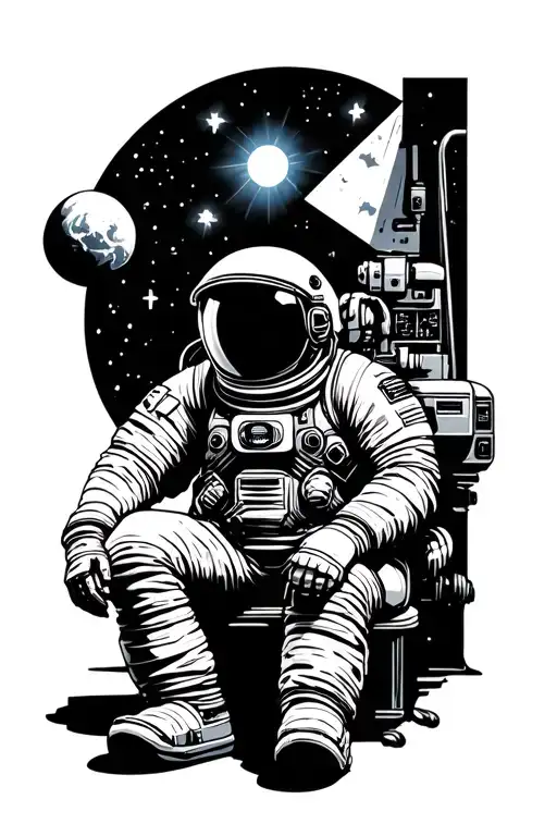 Astronaut Sitting
