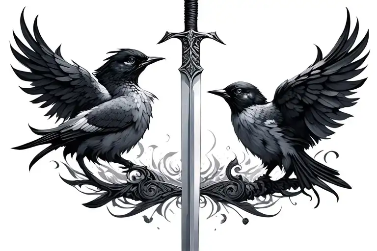 Sword With Birds