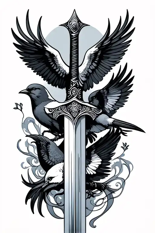 Sword With Birds