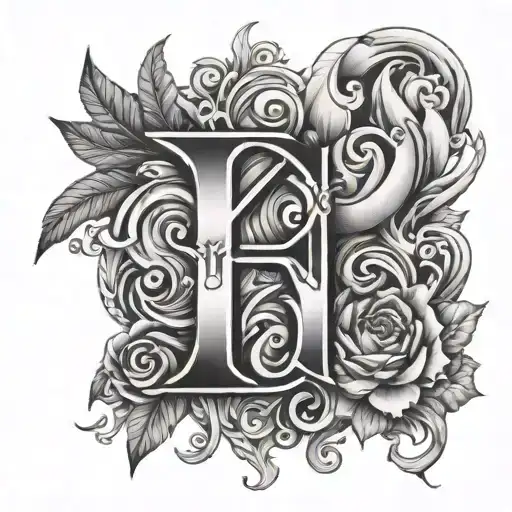 Letter Creative Tattoo Design