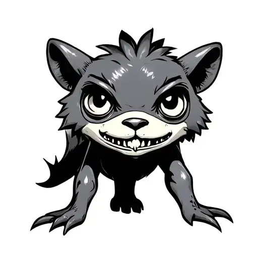 Weird Creepy Cartoon Animal