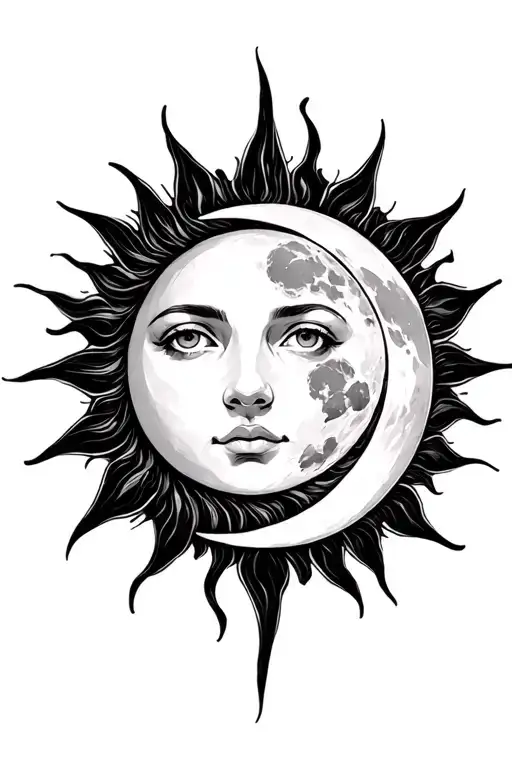 Sun With Moon On Inside