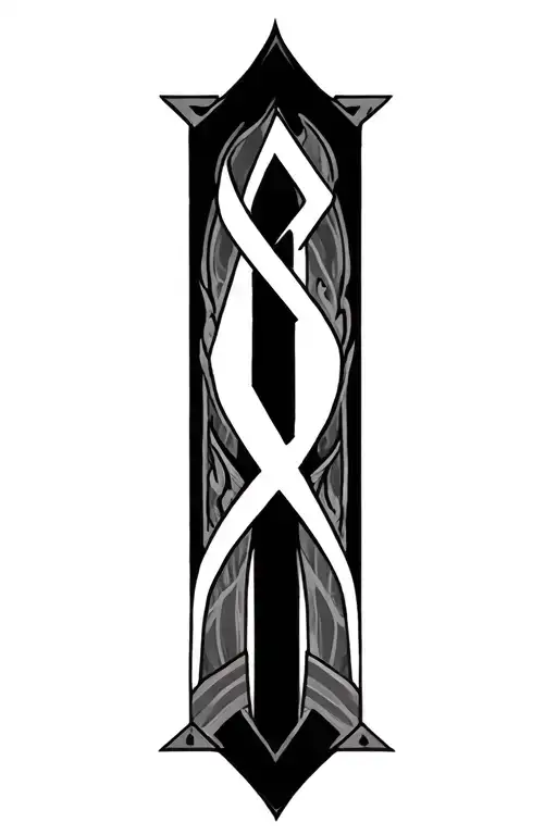 The Letter A And The Letter T Connecting The Middle Of The T To The Bottom Left Of The A