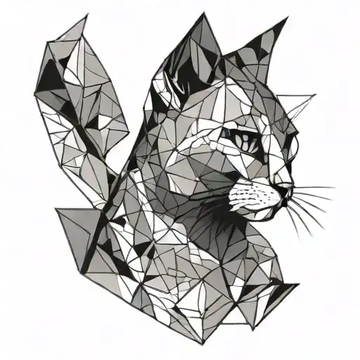Simple Geometric Cat