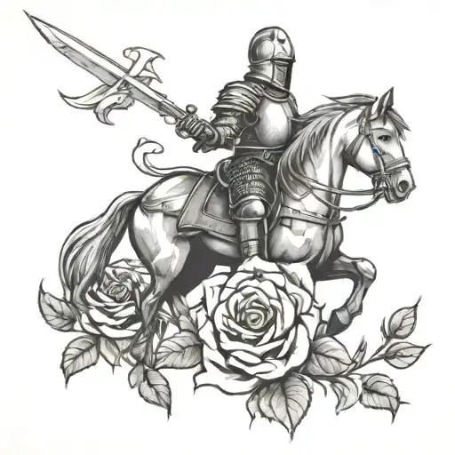 Knight And Rose